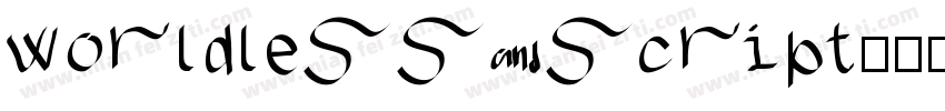 worldless script字体转换